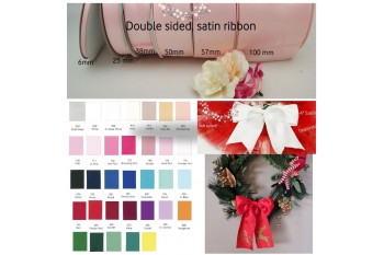 4 inch  (100mm) Double Sided Satin Ribbon - 2m Length